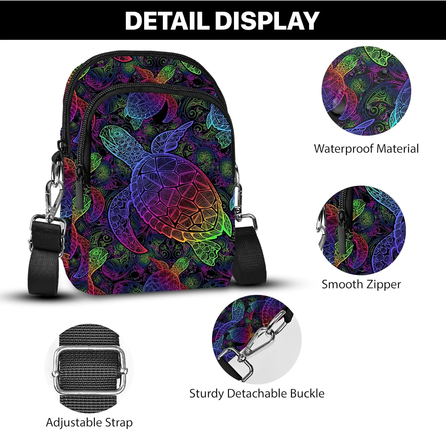 Yrebyou Crossbody Purse for Women Cell Phone Bag Small Lightweight Over Shoulder Bags with Adjustable Strap for Travel