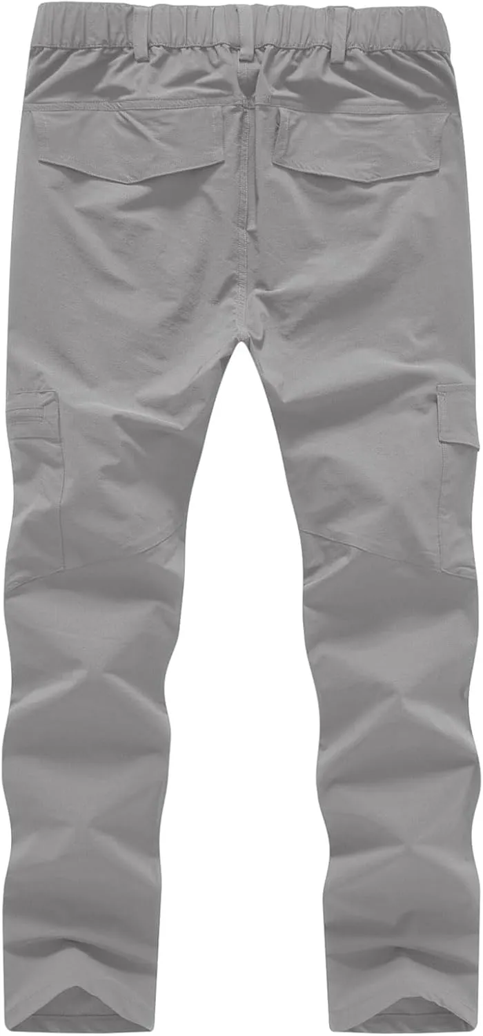 YSENTO Women's Hiking Pants Lightweight Stretch Quick Drying UPF 50 Camping Travel Work Cargo Pants 6 Pockets