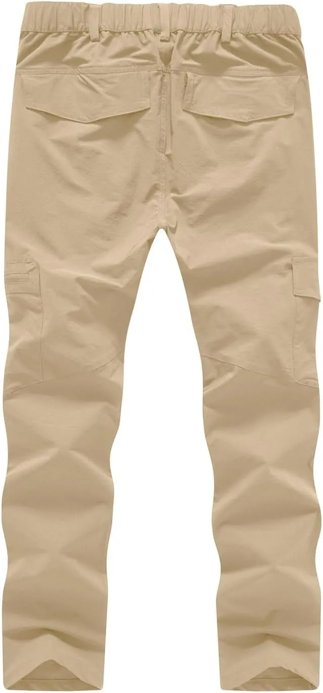 YSENTO Women's Hiking Pants Lightweight Stretch Quick Drying UPF 50 Camping Travel Work Cargo Pants 6 Pockets