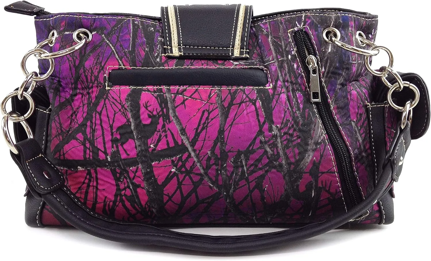 Zelris Camouflage Shine Glow Buckle Women Conceal Carry Shoulder Handbag