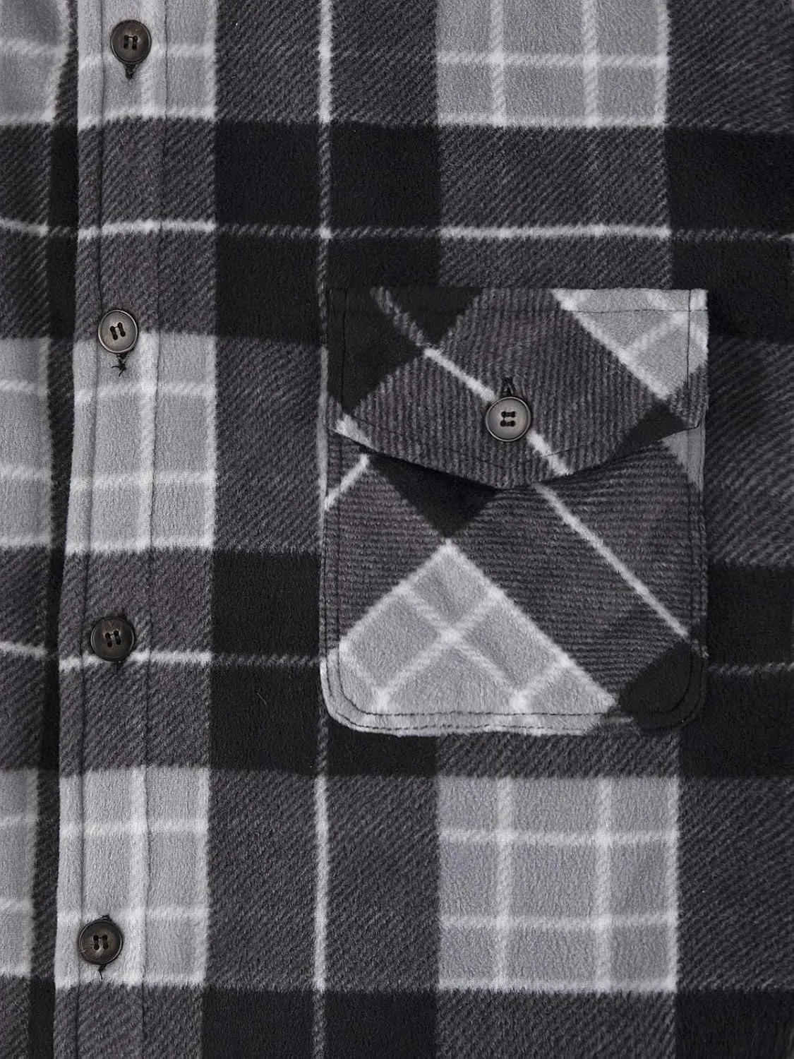 ZENTHACE Men's Warm Sherpa Lined Fleece Plaid Flannel Shirt Jacket(All Sherpa Fleece Lined)