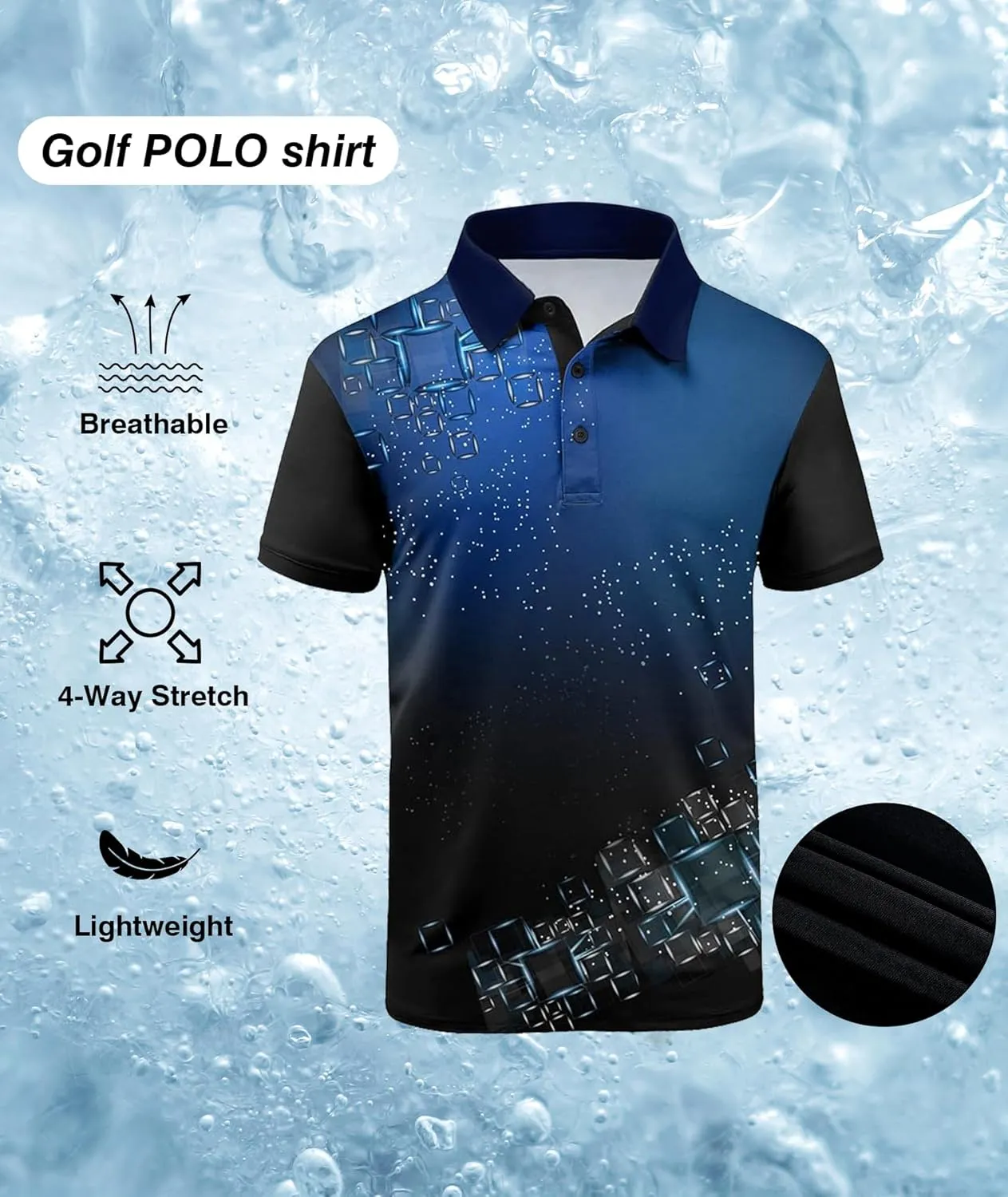 ZITY Golf Polo Shirts for Men Short Sleeve Athletic Tennis T-Shirt