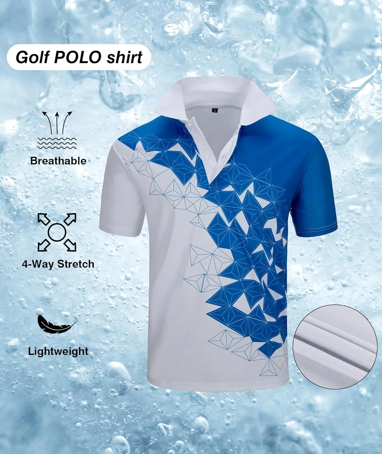 ZITY Golf Polo Shirts for Men Short Sleeve Athletic Tennis T-Shirt