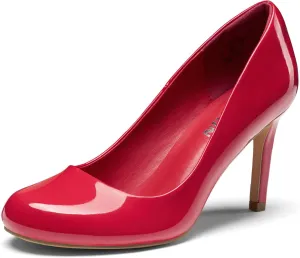 ZURIN Women's Round Toe Stiletto Heels Closed Toe Heels Comfortable Dress Pumps Shoes for Wedding Work Office Business 3 inch