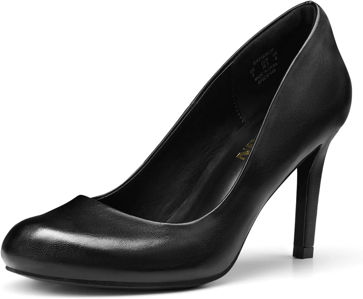 ZURIN Women's Round Toe Stiletto Heels Closed Toe Heels Comfortable Dress Pumps Shoes for Wedding Work Office Business 3 inch